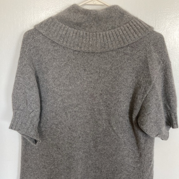 Cashmere, Lord & Taylor, Gray Short Sleeve, Cardigan, XS - Picture 4 of 7